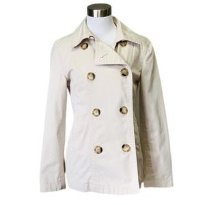 GAP Cream Double-Breasted Jacket
